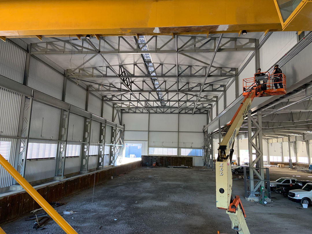 Steel Processing Building interior