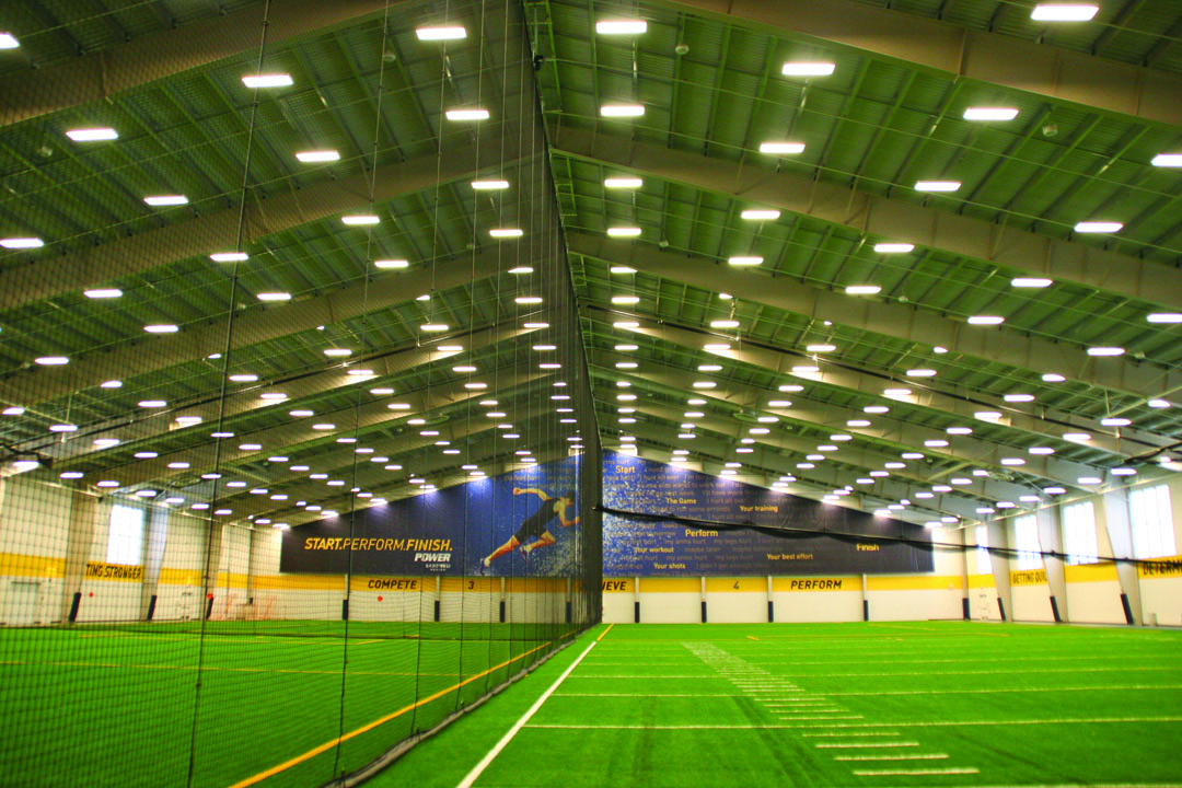 practice field of Sanford Fieldhouse