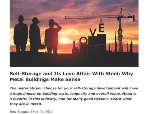 Inside Selft Storage Feature - March 2023