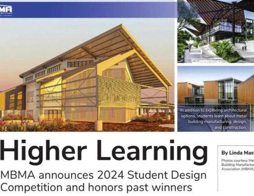 Higher Learning MBMA announces 2024 Student Design Competition and honors past winners