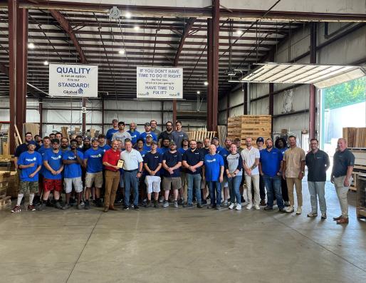 Tony Bouquot hands out Safety Awards to members